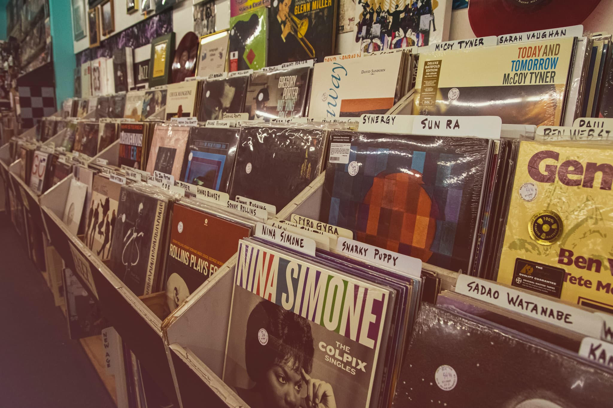 Hero image - A stack of vinyl records